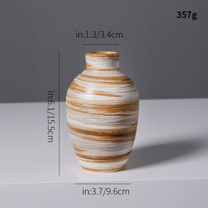 Künstlerische Spiraldesign Keramikvase Karnz