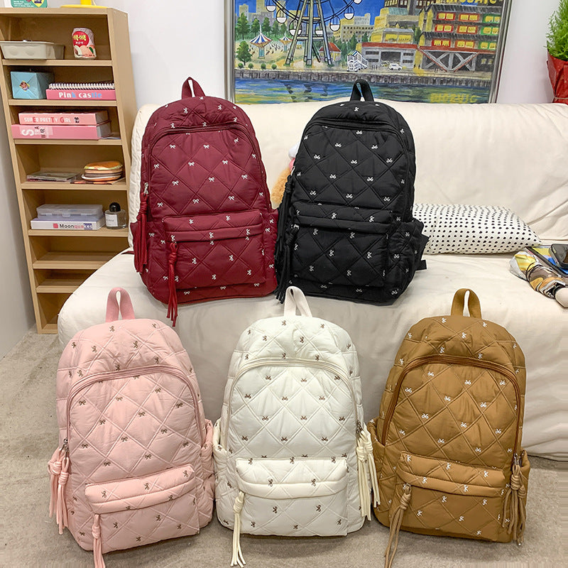 Gesteppt stilvolles Alltags-Rucksack Karnz