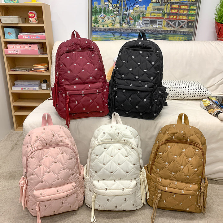 Gesteppt stilvolles Alltags-Rucksack Karnz