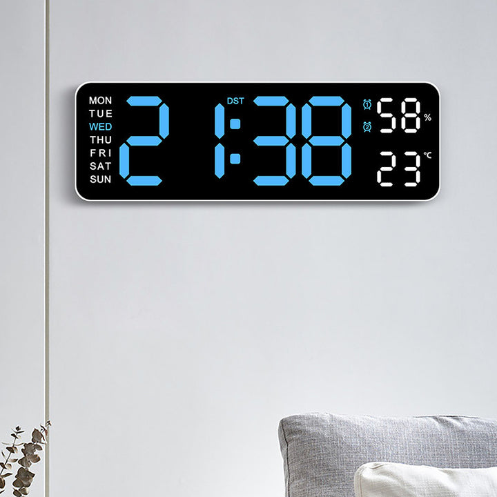 Digitaler Wandwecker mit Temperatur- und Luftfeuchtigkeitsanzeige Karnz