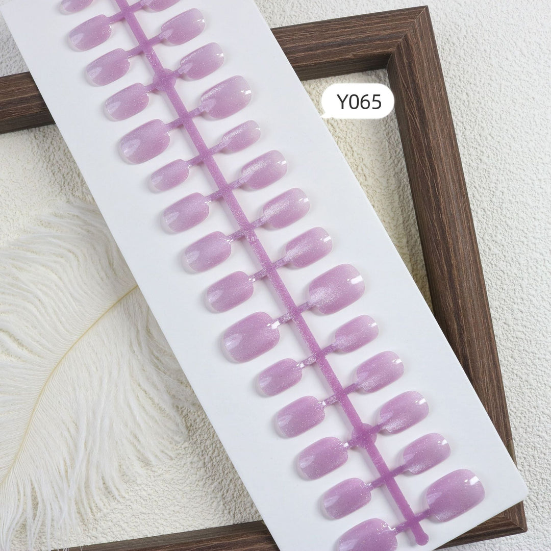 Schimmerndes Glossy Press-On Nagelset