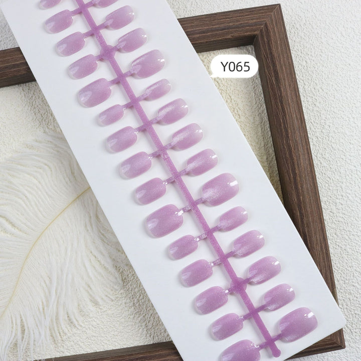 Schimmerndes Glossy Press-On Nagelset