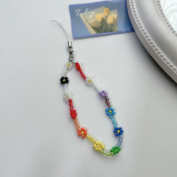 Blumenperlen-Charm-Halskette Karnz