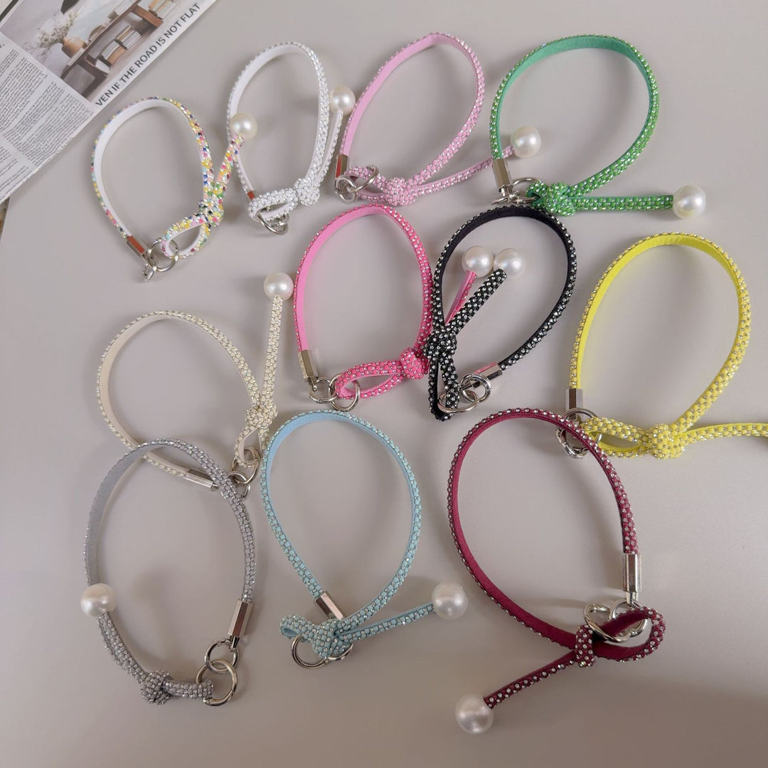 Elegante geknotte Perlenarmband-Band Karnz