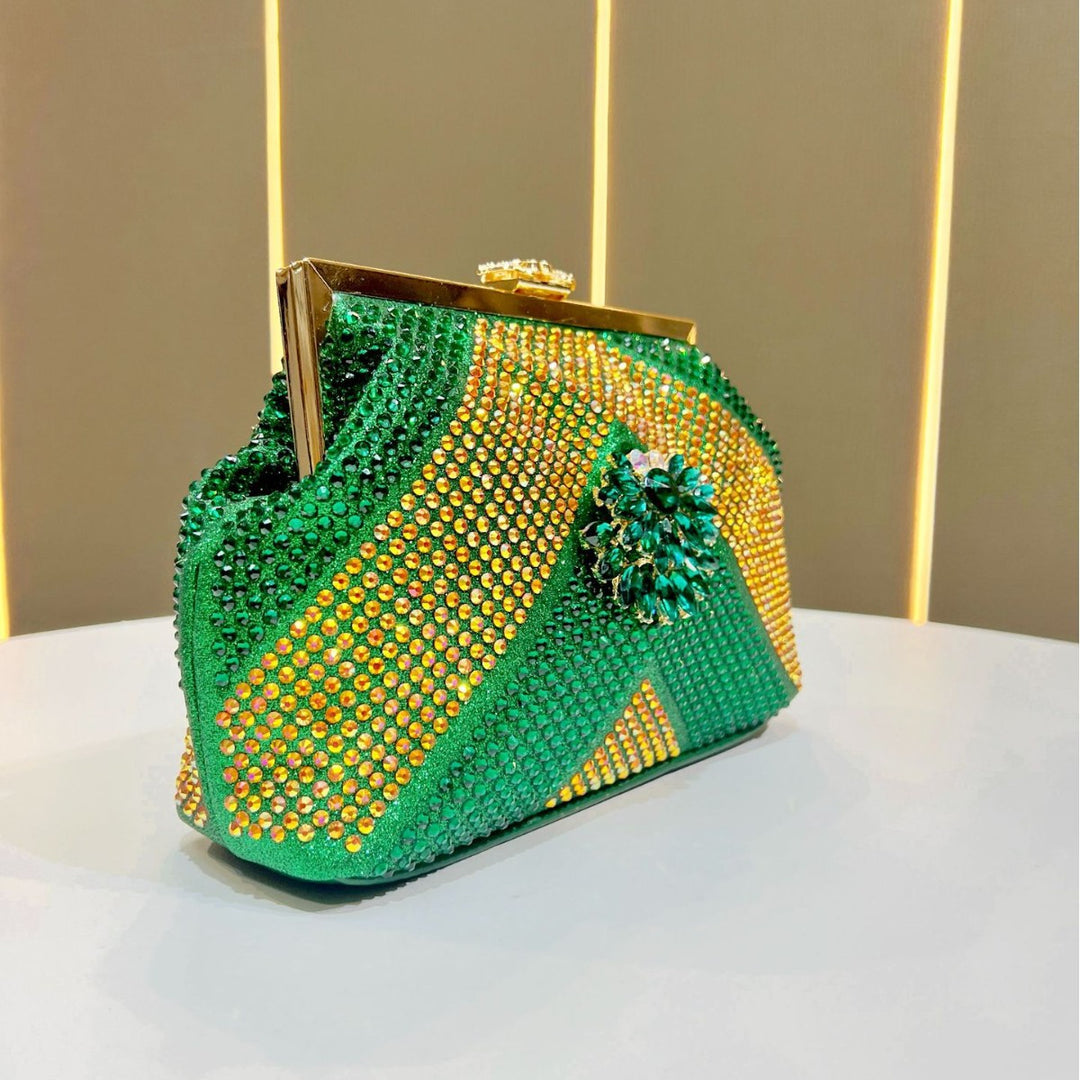 Glänzende Strass Abend-Clutch