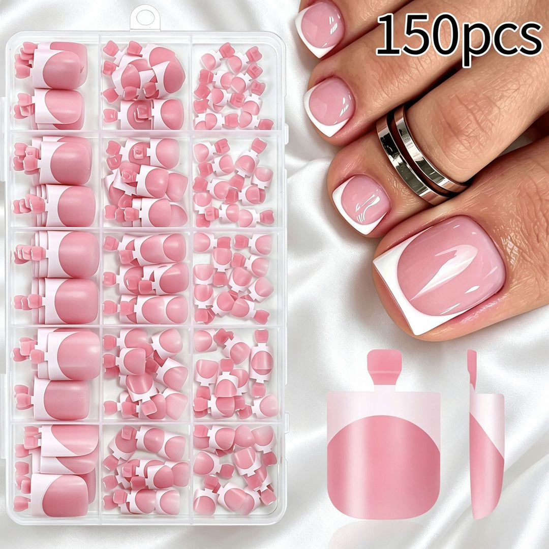Premium Französisches Tip Kunstnagelset Karnz
