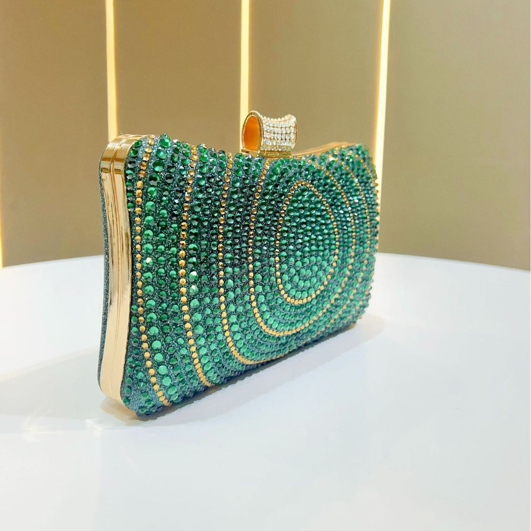 Glitzernde Strass Abend-Clutch