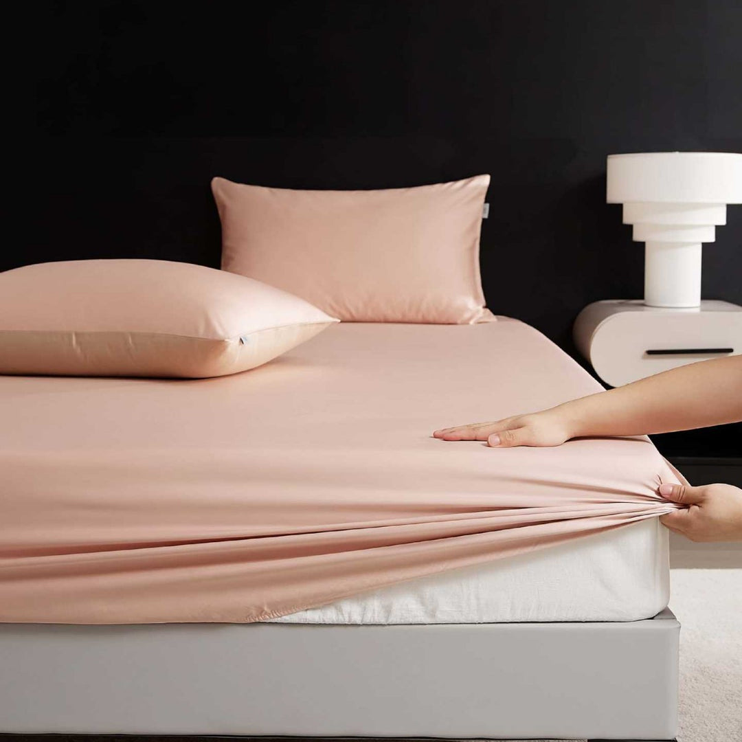 Wendbare Premium-Baumwollsatin-Bettgarnitur mit seidenweichem Finish