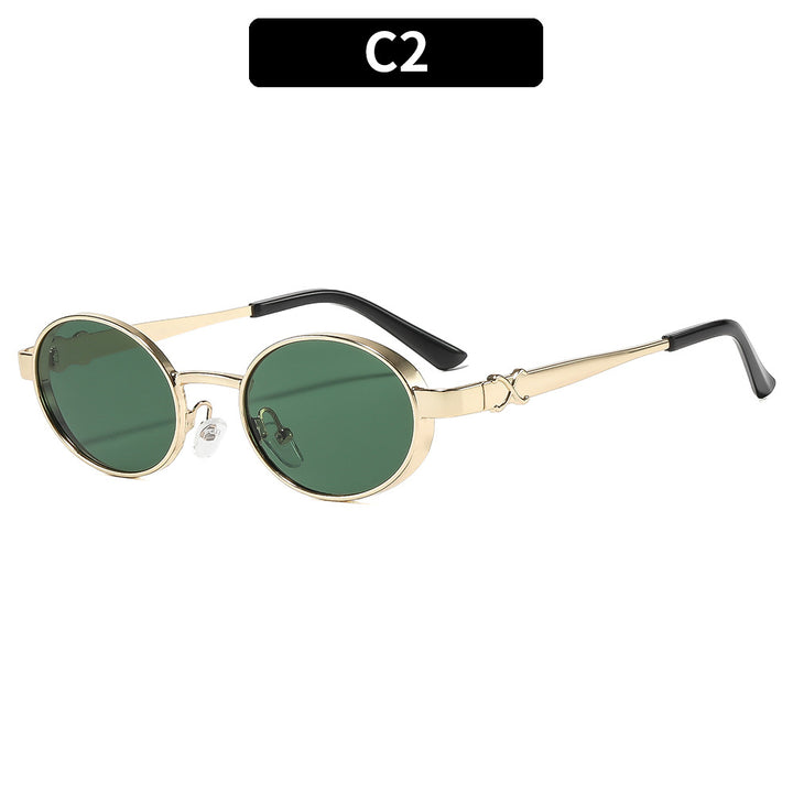 Luxus ovale Rahmen Sonnenbrille