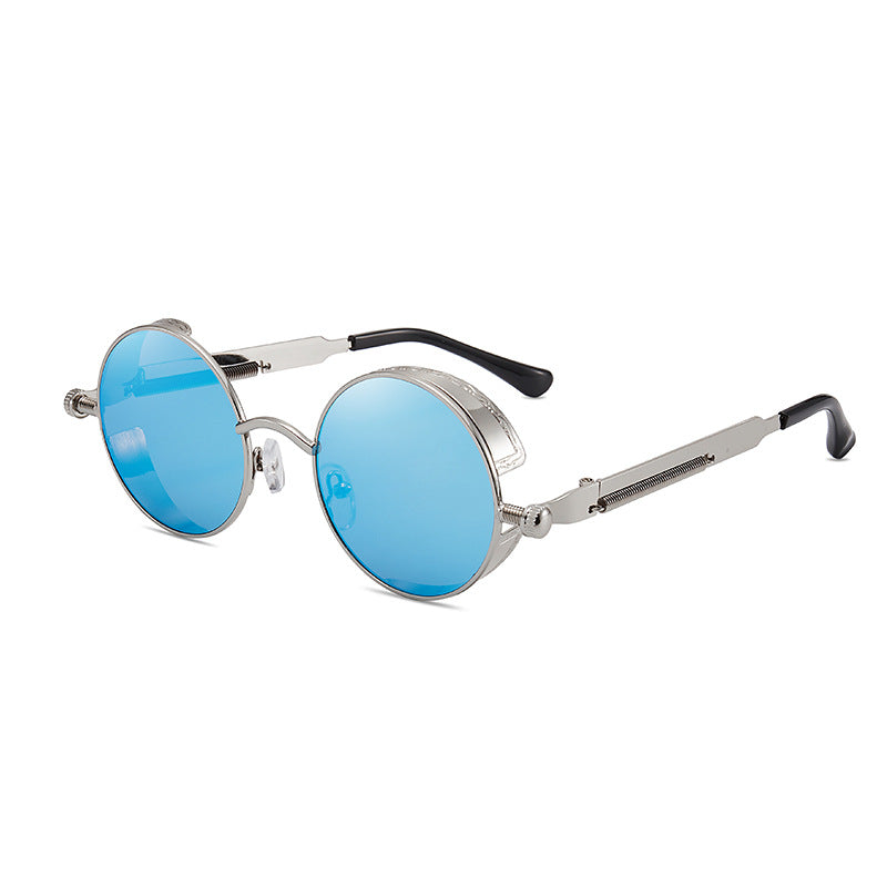 Damen Retro-inspirierte runde Sonnenbrille mit speziellen Gläsern Karnz