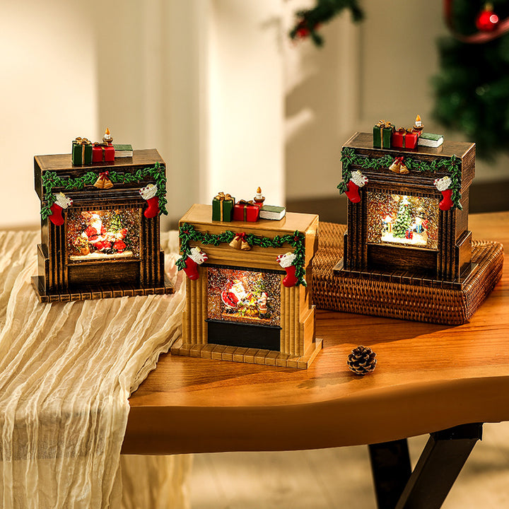 Dekorative Weihnachtsromantik Kaminfigur Karnz