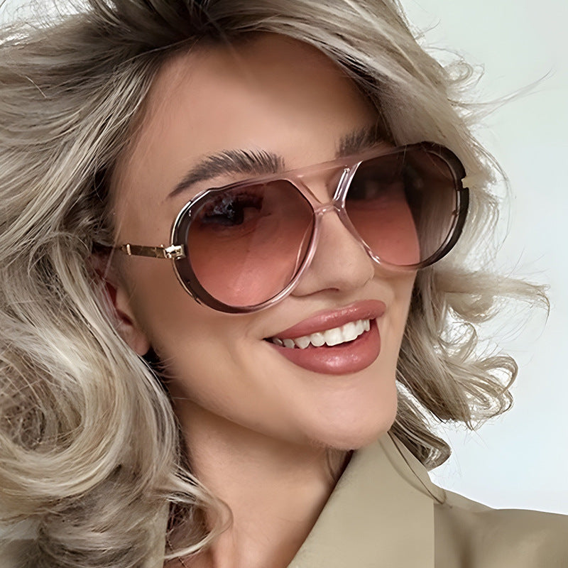 Damen modische Sonnenbrille im eleganten Pilotenstil Karnz