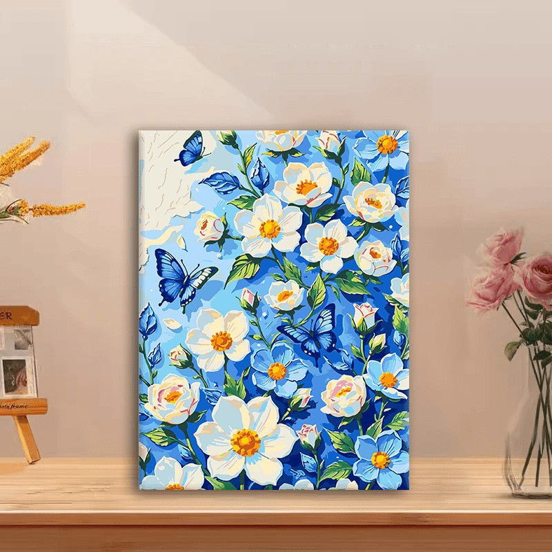 Floral Schmetterling Leinwanddruck Karnz
