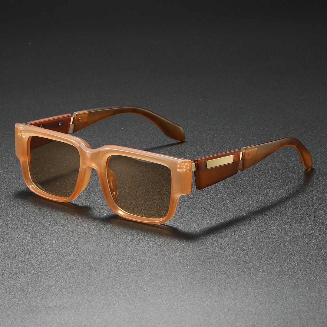 Damen Modische Oversized-Sonnenbrille mit elegantem Kunststoffrahmen Karnz