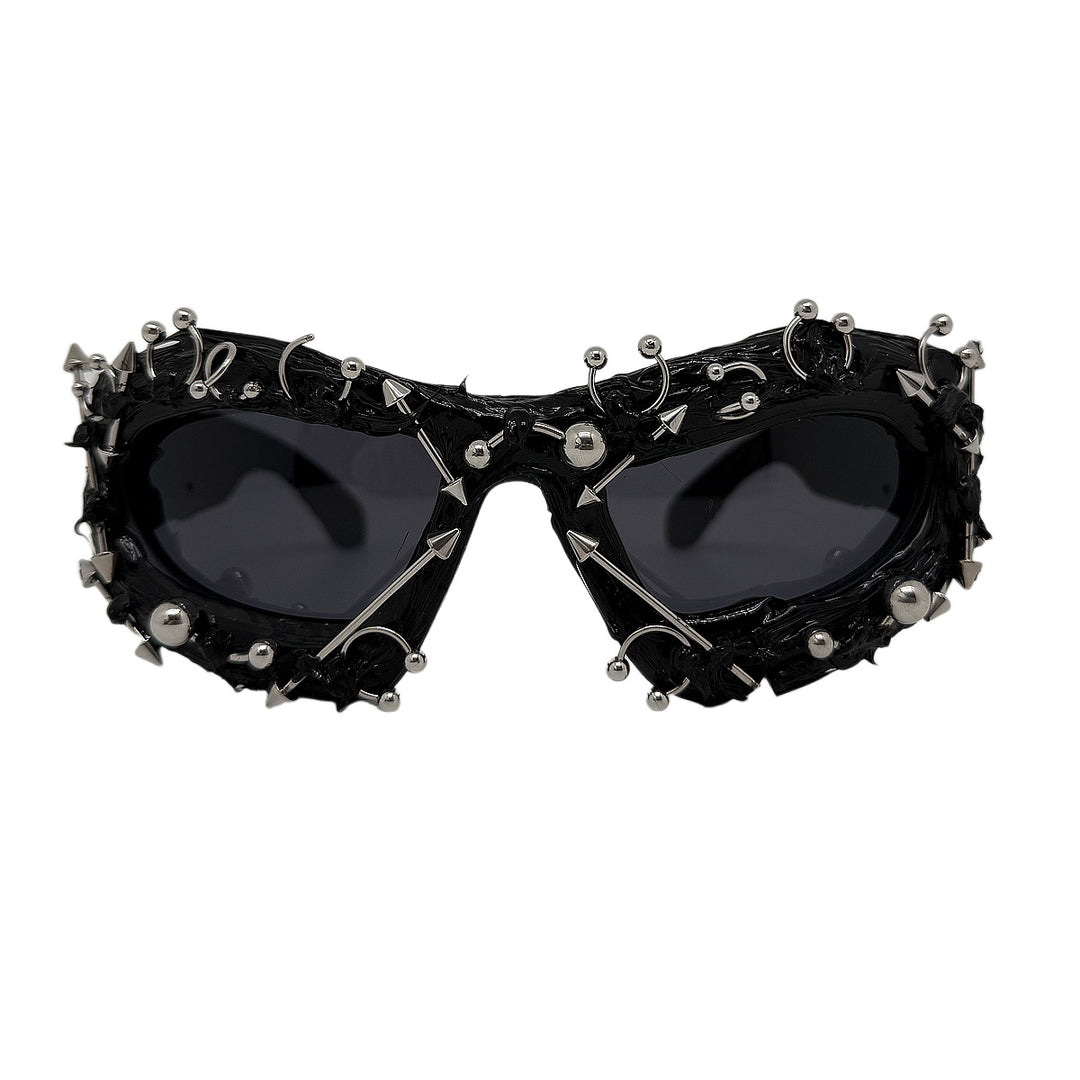 Damen modische Sportsonnenbrille mit spitzen Details Karnz