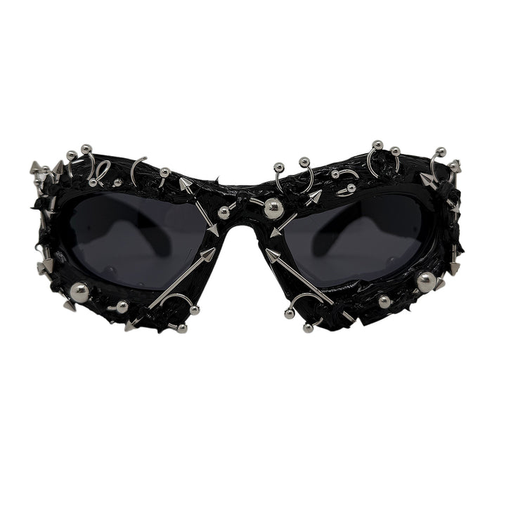 Damen modische Sportsonnenbrille mit spitzen Details Karnz