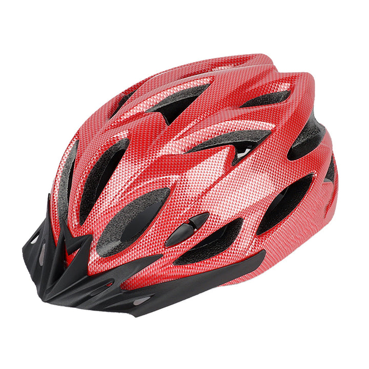 verstellbarer belüfteter Straßen- und Mountainbike-Helm mit Visier und hinten einstellbarem Fit Karnz