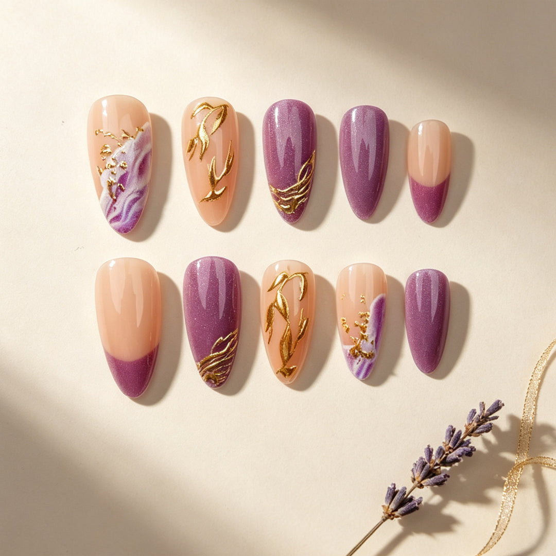 Künstlerische Floral Druck-Nägel