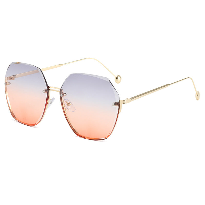 Damen oversized Sonnenbrille im modernen Hexagon-Stil Karnz