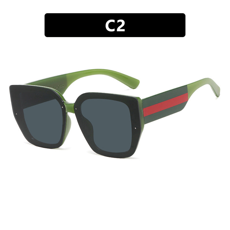 Damen oversized Sonnenbrille mit modischem Rahmen und UV-Schutz Karnz