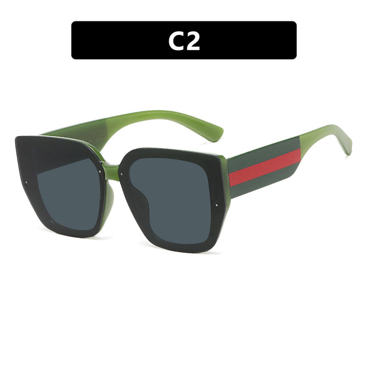 Damen oversized Sonnenbrille mit modischem Rahmen und UV-Schutz Karnz
