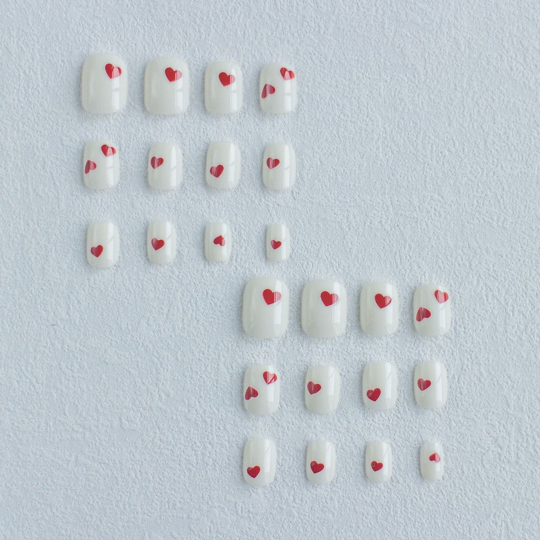 Künstlerisches Herzdesign Nagelkunstset