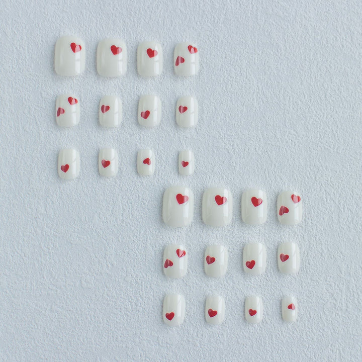 Künstlerisches Herzdesign Nagelkunstset