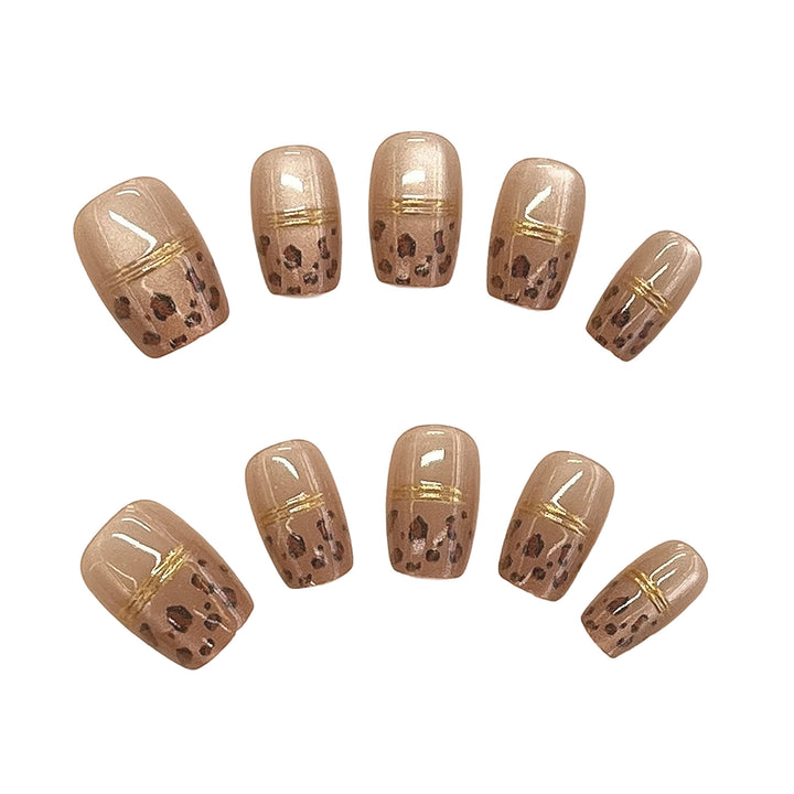 Elegantes Press-On Nagelkunst Set Karnz