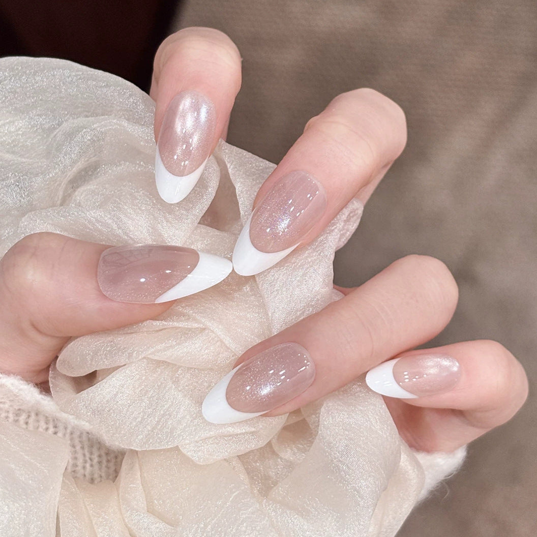 Elegantes French Tip Press-On-Nagelset