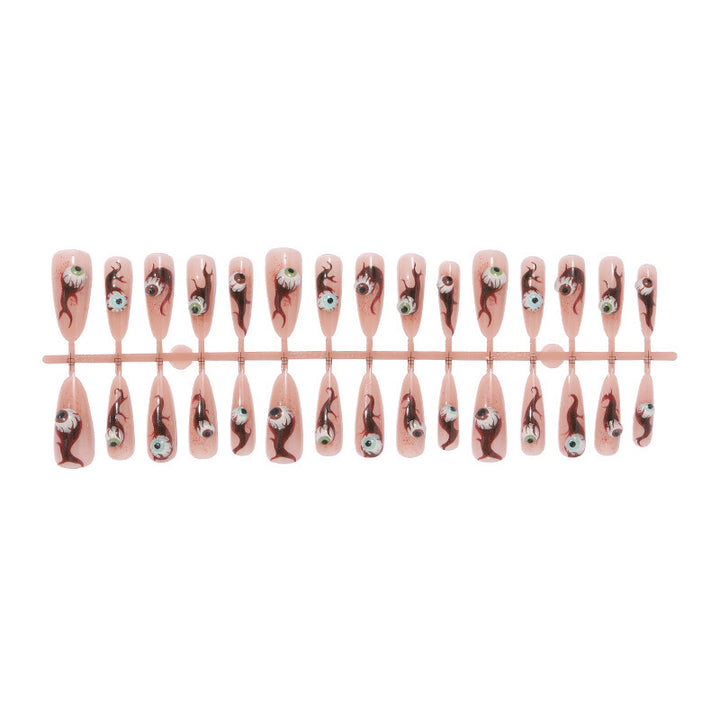 Kunstnagelset mit kreativen Augen-Design Karnz