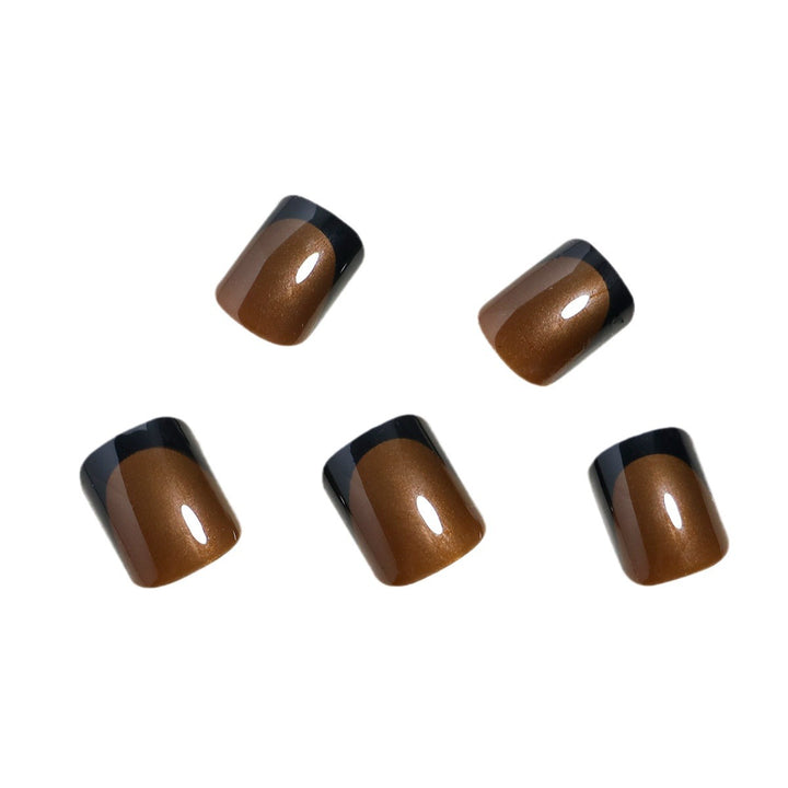 Elegante French Tip Press-On Nägel Karnz