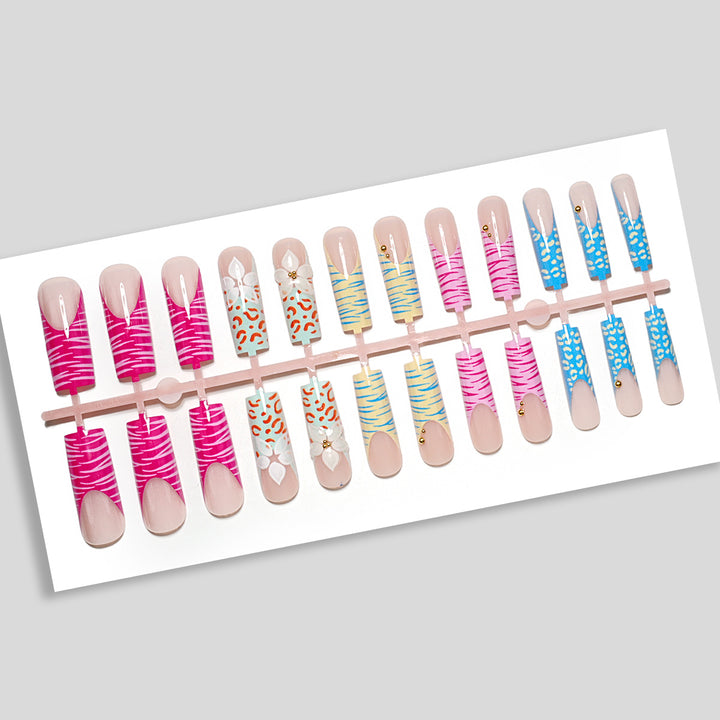 Künstlerisches Press-On-Nagelset