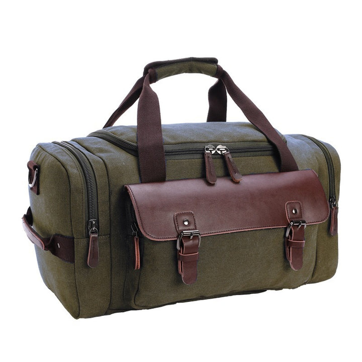Geräumige Reisetasche mit Hochwertigem Lederbesatz Karnz