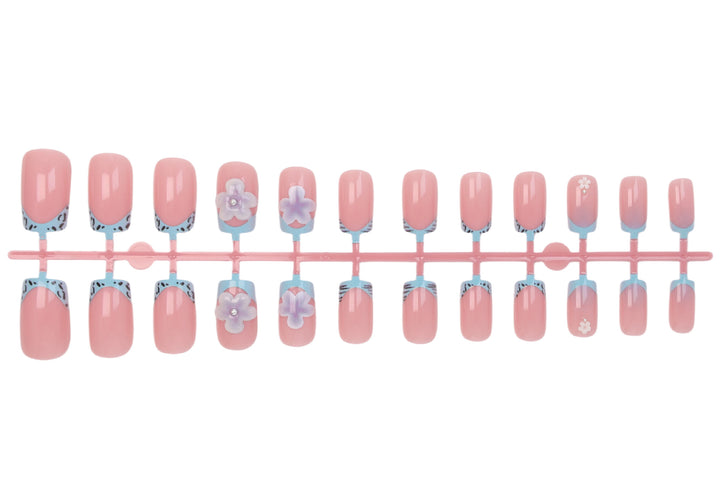 Künstliche Fingernägel mit floralen Designs Karnz