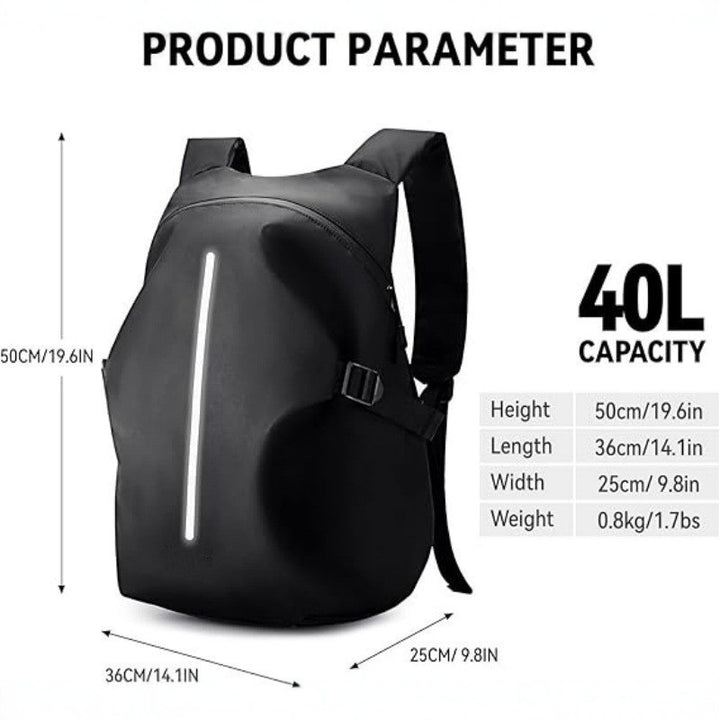Multifunktionaler Motorrad-Rucksack mit Integrierter Helmtasche Karnz