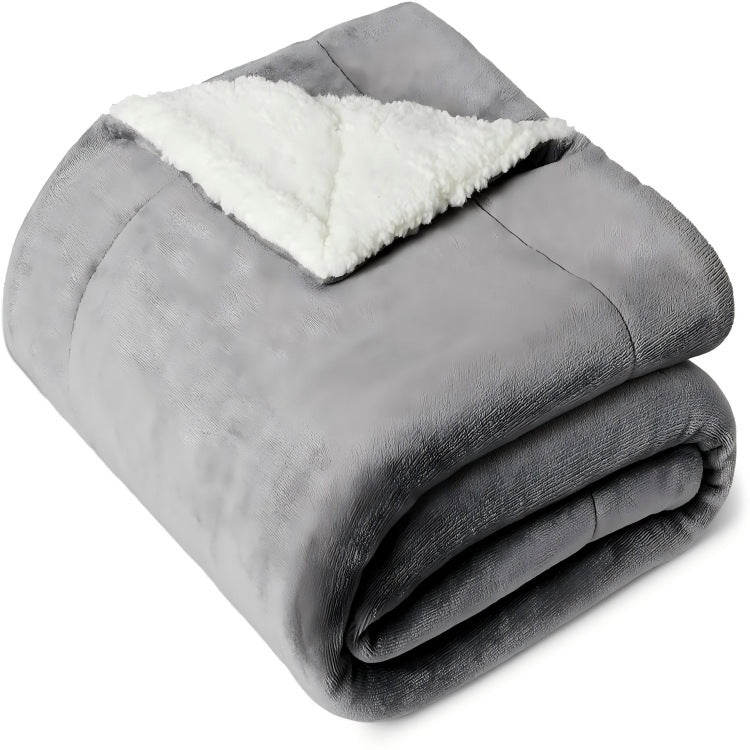 Umkehrbare Plüsch-Sherpa-Decke Karnz