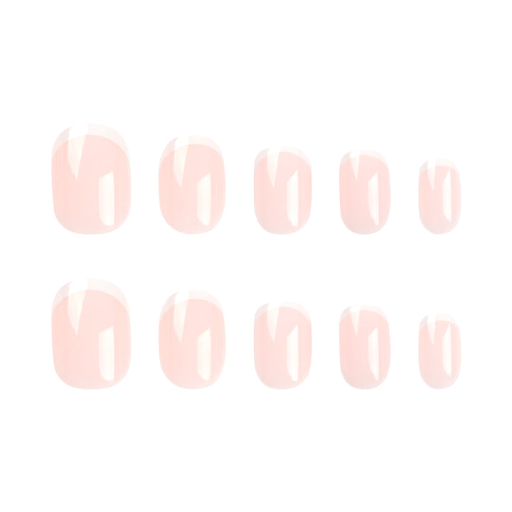 Elegantes French Tip Nail Art Set Karnz