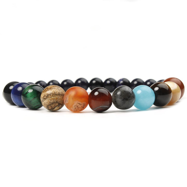 Bunte Armband mit Natursteinen Karnz