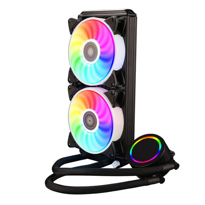 RGB Flüssigkeits-CPU-Kühler mit Dual-Lüfter-Technologie Karnz