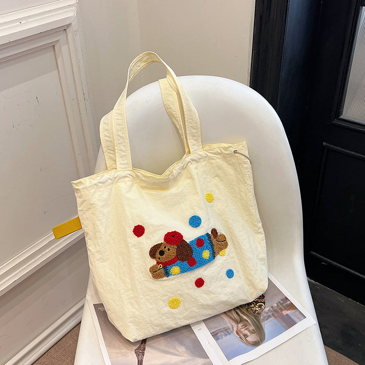 Süße Cartoon-Themen Kordelzug-Tote Tasche