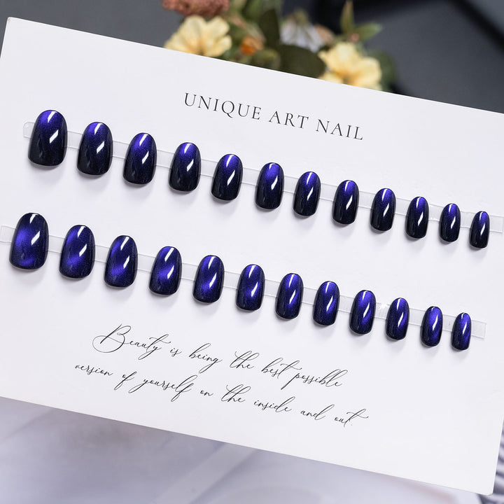 Glänzendes, langanhaltendes Press-On-Nagelset