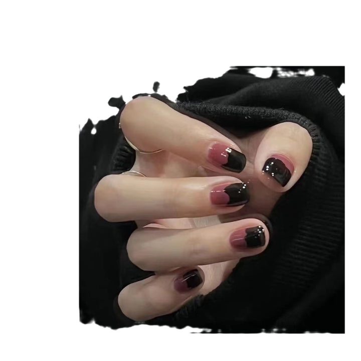 Künstlerisches Dual-Tone Press-On Nagel Set
