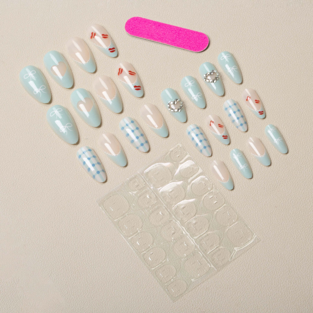 Dekoratives Stiletto Nagelkunst Set