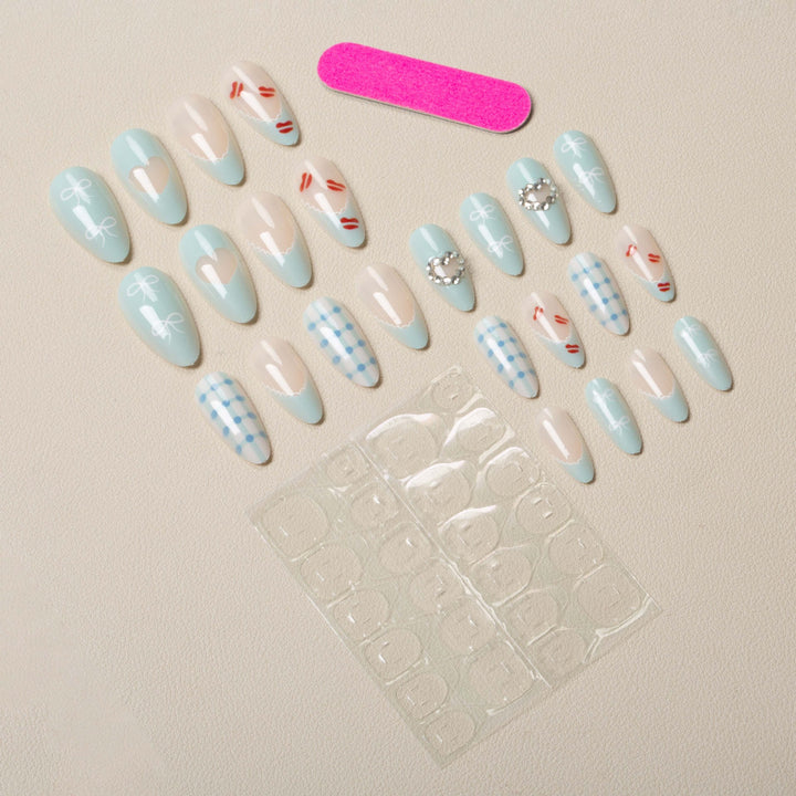 Dekoratives Stiletto Nagelkunst Set