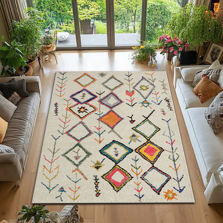 Bohemian geometrisches Muster Teppich Karnz