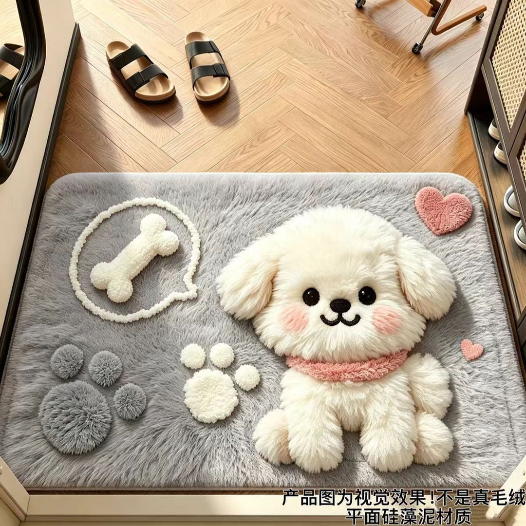 Plüsch Puppy Design Matte