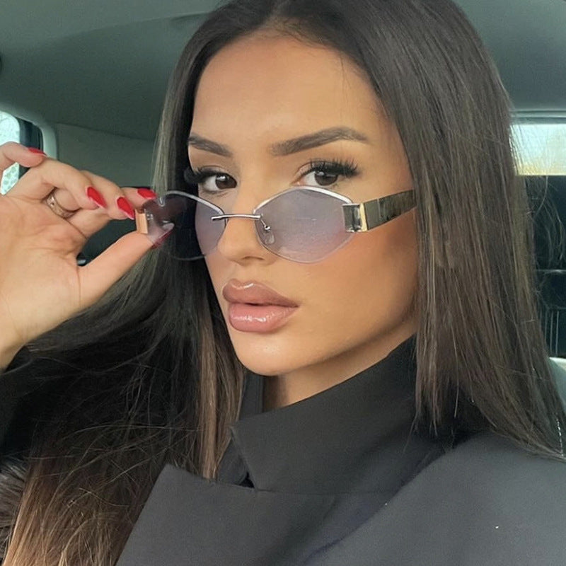 Damen modische Sonnenbrille mit elegantem achteckigen Rahmen und UV-Schutz Karnz