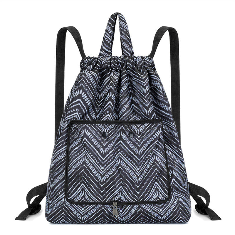 Leichter Blumen-Schnür-Rucksack Karnz