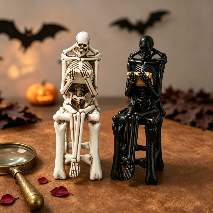 Künstlerische Skelettfigur Karnz