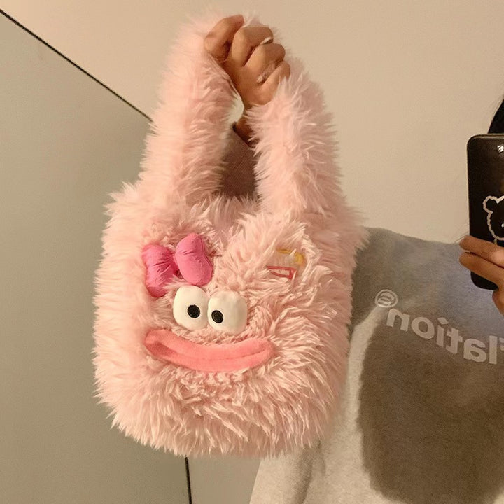 Kuschelige Plüschhandtasche mit Tiermotiv Karnz